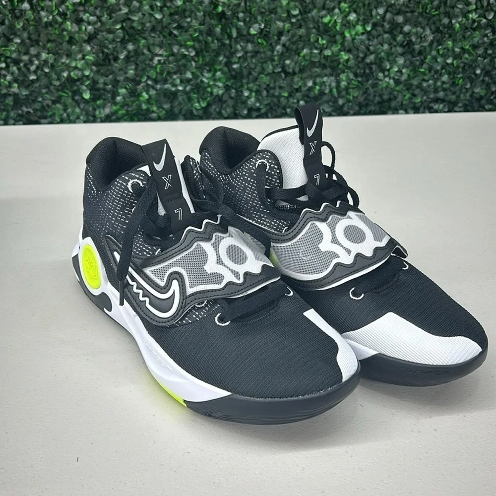 Men's Nike KD Trey 5 X Black/Volt/White Shoes size 10.5